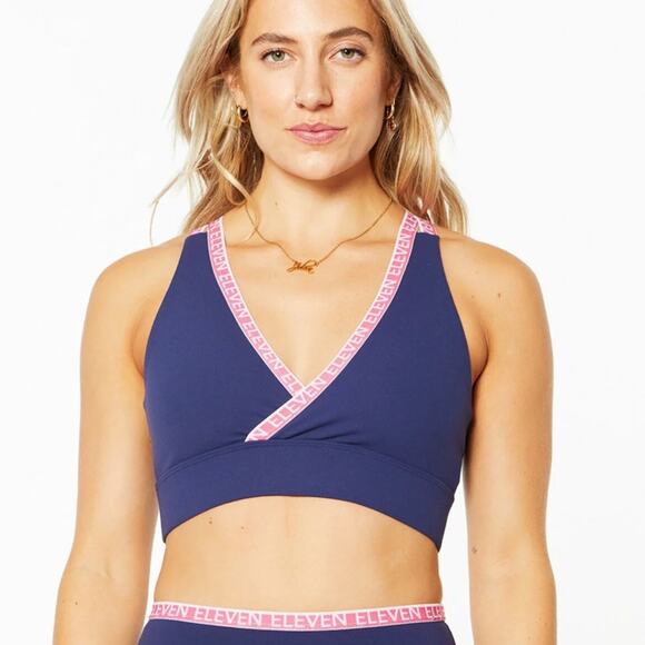 EleVen By‎ Venus Williams Teen Spirit Blue Nights Sport Bra NWT XL - Picture 1 of 9